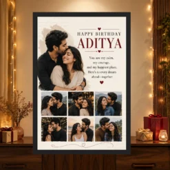 Photo Frame for Husband Birthday Wishes mockup 4