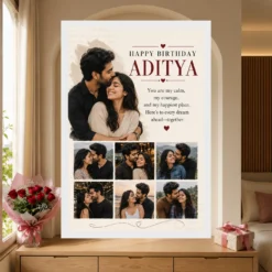 Photo Frame for Husband Birthday Wishes mockup 6