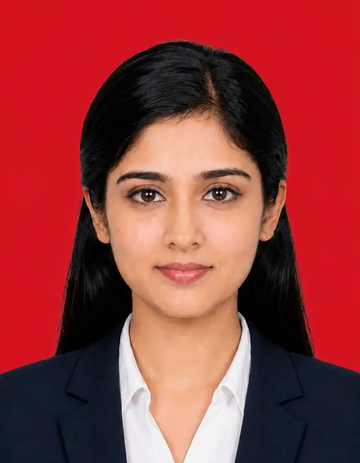 Photo preview with Red background