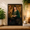 Personalized Birthday Calendar Photo Frame for Sister 5 Personalized birthday calendar photo frame for girlfriend, wife or sister in a modern black frame