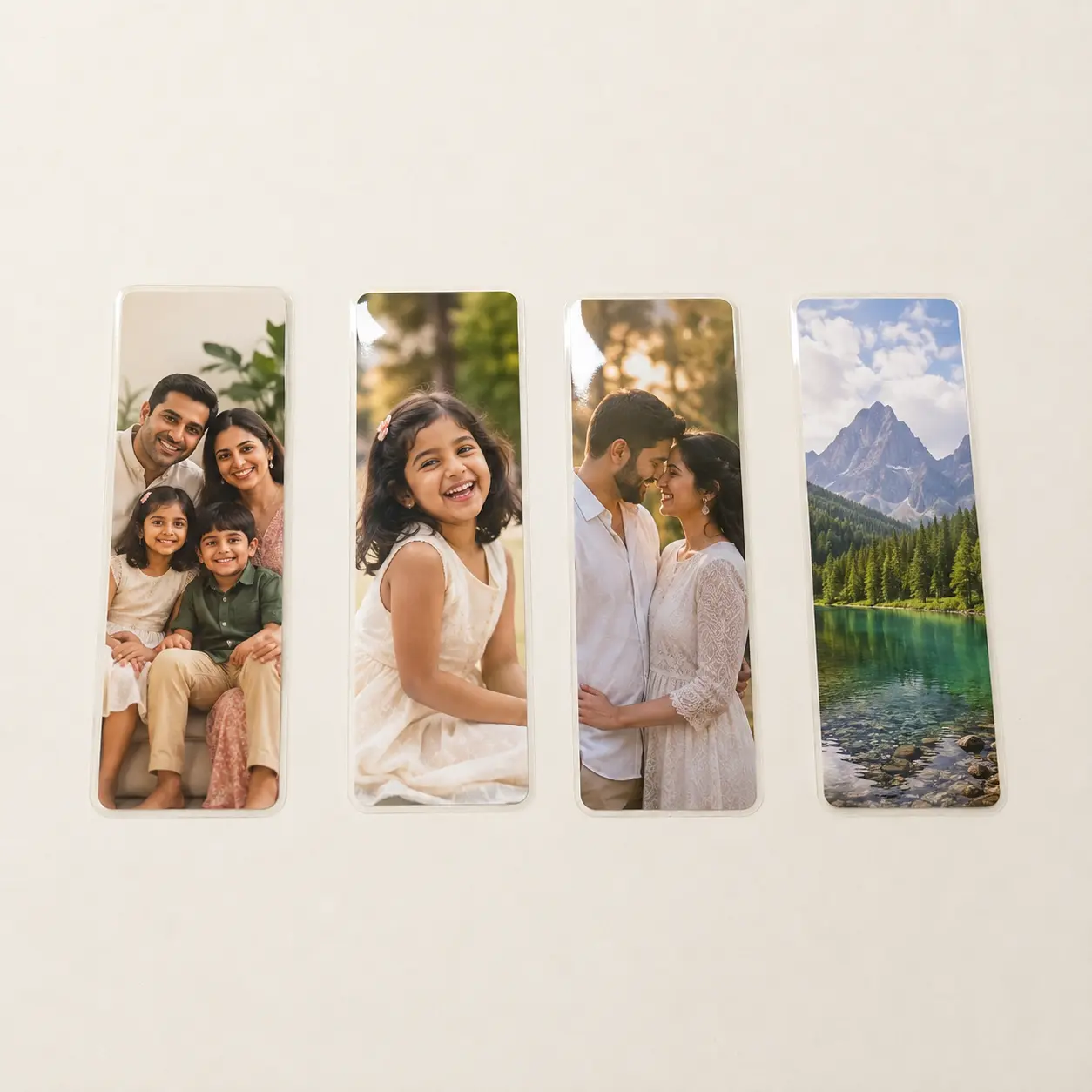 Personalised Laminated Photo Bookmarks Online 2 Personalised photo bookmark size and lamination options