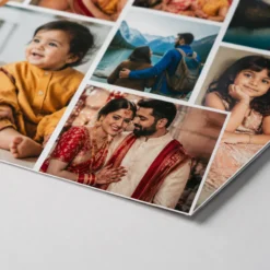 Custom Photo Collage Poster Online – A4 & A3 7 Close-up of custom photo collage poster print quality