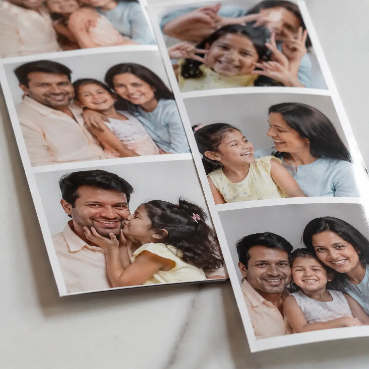 Personalised Photo Strips Online 3 Close-up of premium personalised photo strip print quality