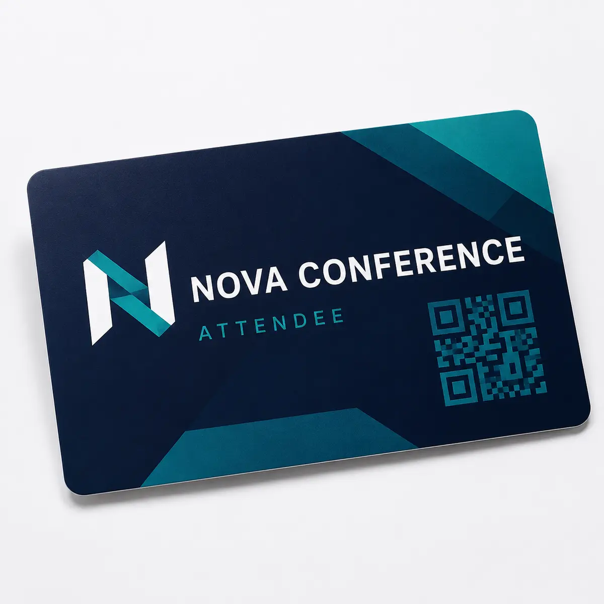 PVC Event & Conference Badge Printing | ₹99 1 Custom PVC event badge printing with NOVA Conference attendee artwork