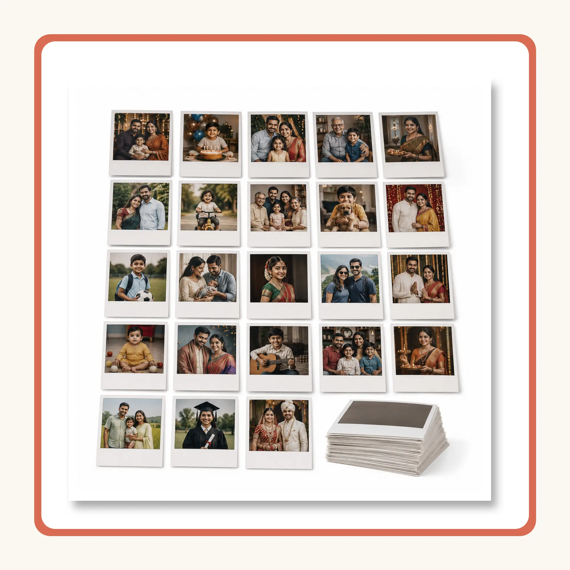 Retro Photo Prints – Set of 27 2 Retro Photo Prints – Set of 27 – complete print product view