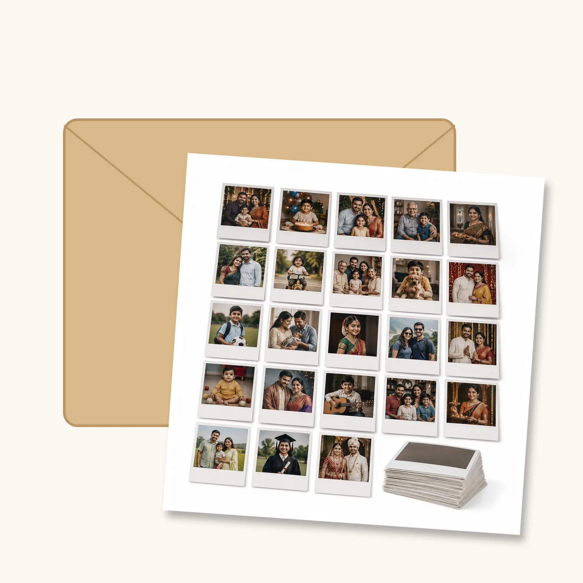 Retro Photo Prints – Set of 27 5 Retro Photo Prints – Set of 27 – protective packaging for India delivery