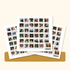 Retro Photo Prints – Set of 36 – physical photo print arrangement