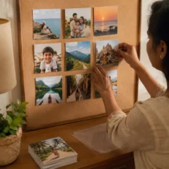 Square Photo Prints Online – 4×4 & 5×5 9 Square family photo prints in an Indian home setting