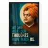 Swami Vivekananda Thoughts Have Made Us Photo Frame 20 Swami Vivekananda Thoughts Have Made Us Photo Frame showing a modern teal editorial portrait with the Thoughts Have Made Us quote – Black Frame Main View