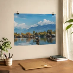 Custom Photo Poster Printing Online – A4 & A3 9 Unframed custom photo poster displayed in an Indian home