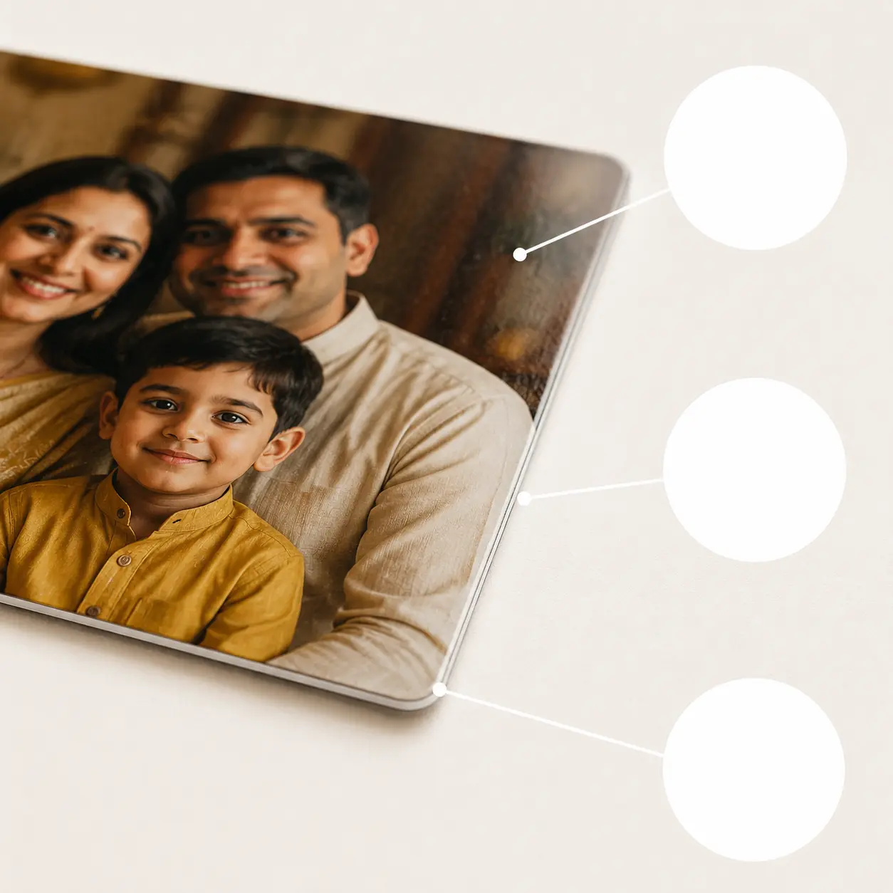 Custom Laminated Wallet Photo Cards Online 3 Close-up of laminated wallet photo card print quality