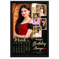 Personalized Birthday Photo Frame for Girlfriend, Wife & Sister