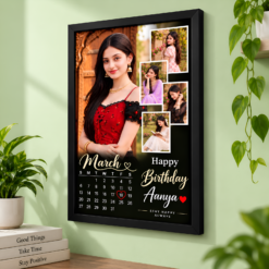 Alternative view of Personalized Birthday Photo Frame for Girlfriend, Wife & Sister