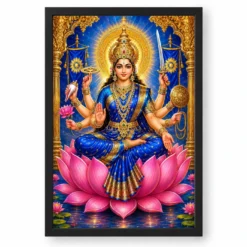 Vijaya Lakshmi — Goddess of Victory Frame — black frame clean