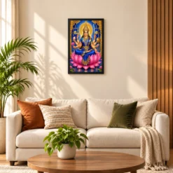 Vijaya Lakshmi — Goddess of Victory Frame — black frame sofa