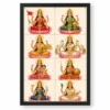 Ashta Lakshmi — Modern Minimalist 8-Grid Frame 19 Ashta Lakshmi — Modern Minimalist 8-Grid Frame — black frame clean