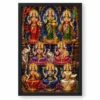 Ashta Lakshmi — Large Statement Wall Frame 18 Ashta Lakshmi — Large Statement Wall Frame — black frame clean