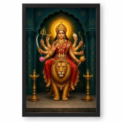 Durga — Main Entrance Protection Frame — black frame clean