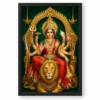 Durga Maa — Golden Lion Throne Frame 18 Durga Maa — Golden Lion Throne Frame — black frame clean