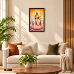 Durga Maa — Himalayan Sunrise Frame 16 Durga Maa — Himalayan Sunrise Frame — black frame sofa