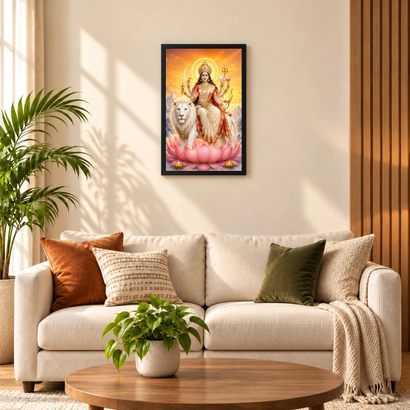 Durga Maa — Himalayan Sunrise Frame 56 Durga Maa — Himalayan Sunrise Frame — black frame