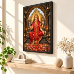 Kamakhya Devi Nilachal Shakti Photo Frame — black frame console