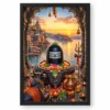 Omkareshwar Jyotirlinga Narmada Darshan Photo Frame 19 Omkareshwar Jyotirlinga Narmada Darshan Photo Frame — black frame clean