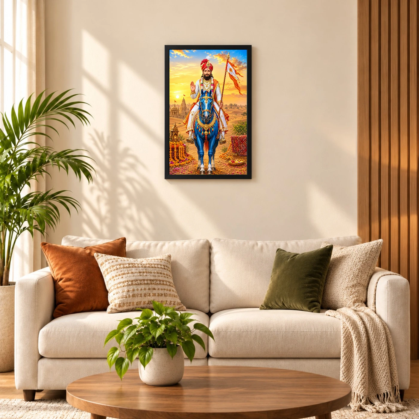 Ramdev Pir Runicha Blue Horse Blessings Photo Frame 8 Ramdev Pir Runicha Blue Horse Blessings Photo Frame — black frame sofa
