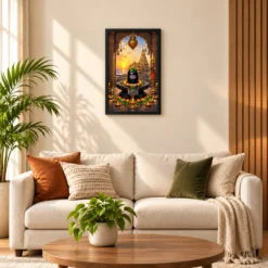 Somnath Jyotirlinga Arabian Sea Dawn Photo Frame — black frame sofa