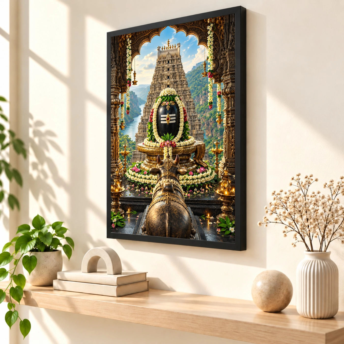 Mallikarjuna Srisailam Jasmine Darshan Photo Frame 56 Mallikarjuna Srisailam Jasmine Darshan Photo Frame — black frame