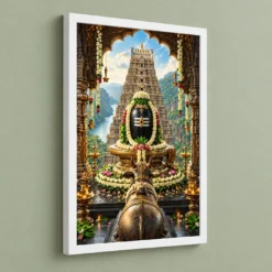 Mallikarjuna Srisailam Jasmine Darshan Photo Frame 13 Mallikarjuna Srisailam Jasmine Darshan Photo Frame — white frame angled wall