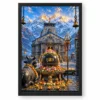 Kedarnath Himalayan Sunrise Photo Frame — black frame clean