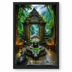 Bhimashankar Sahyadri Monsoon Photo Frame — black frame clean