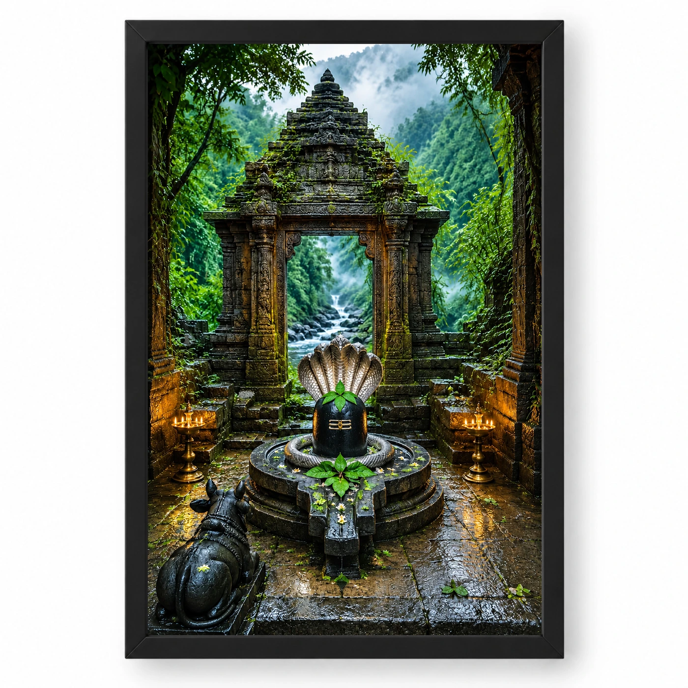 Bhimashankar Sahyadri Monsoon Photo Frame 1 Bhimashankar Sahyadri Monsoon Photo Frame — black frame clean