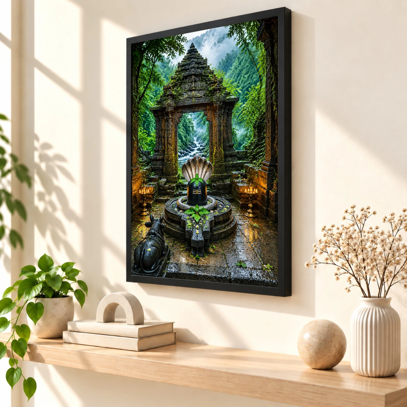 Bhimashankar Sahyadri Monsoon Photo Frame 56 Bhimashankar Sahyadri Monsoon Photo Frame — black frame