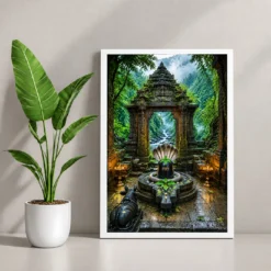 Bhimashankar Sahyadri Monsoon Photo Frame 12 Bhimashankar Sahyadri Monsoon Photo Frame — white frame console