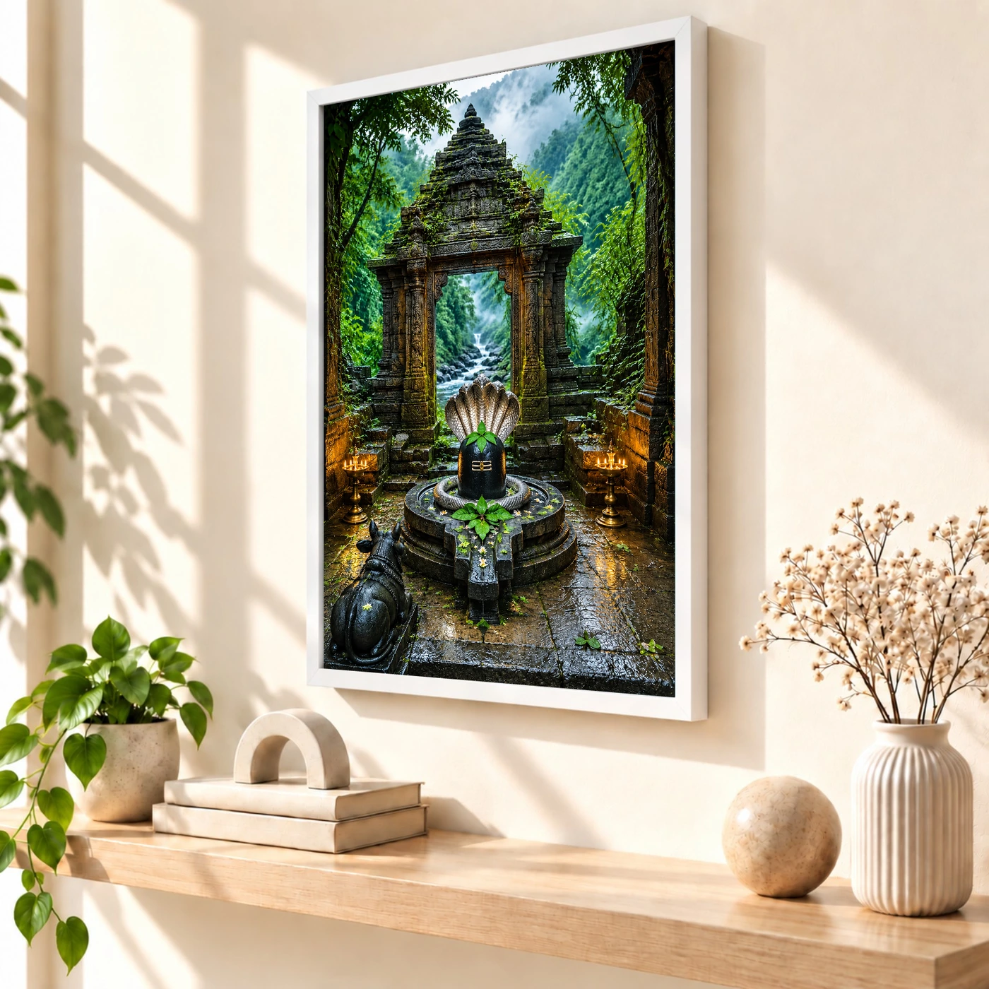 Bhimashankar Sahyadri Monsoon Photo Frame 57 Bhimashankar Sahyadri Monsoon Photo Frame — white frame