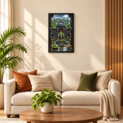 Trimbakeshwar Brahmagiri Monsoon Photo Frame — black frame sofa