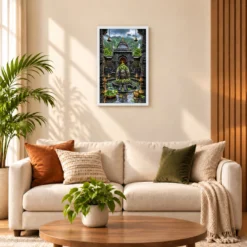 Trimbakeshwar Brahmagiri Monsoon Photo Frame — white frame sofa