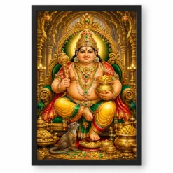 Kubera Wealth Guardian Photo Frame — black frame clean