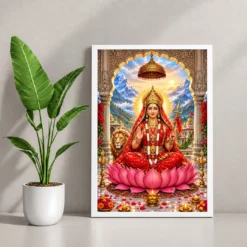 Chintpurni Mata Himachal Photo Frame 12 Chintpurni Mata Himachal Photo Frame — white frame console