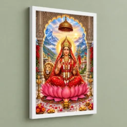 Chintpurni Mata Himachal Photo Frame 13 Chintpurni Mata Himachal Photo Frame — white frame angled wall