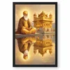 Guru Nanak Golden Temple Amritsar Divine Reflection Art Photo Frame 18 Guru Nanak Golden Temple Amritsar Divine Reflection Art Photo Frame — black frame clean