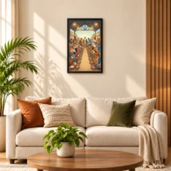 Guru Nanak Langar Community Meal Equality Seva Spiritual Art Photo Frame 16 Guru Nanak Langar Community Meal Equality Seva Spiritual Art Photo Frame — black frame sofa