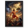 Veer Hanuman Battle Warrior Ramayana Dramatic Epic Art Photo Frame 18 Veer Hanuman Battle Warrior Ramayana Dramatic Epic Art Photo Frame — black frame clean