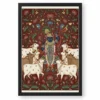 Lord Krishna Pichwai Painting Cows Nathdwara Style Art Photo Frame 19 Lord Krishna Pichwai Painting Cows Nathdwara Style Art Photo Frame — black frame clean