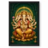 Panchmukhi Ganesha — Five-Faced Protector Frame 19 Panchmukhi Ganesha — Five-Faced Protector Frame — black frame clean
