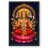 Panchmukhi Hanuman — Five-Faced Protector Frame — black frame clean