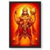 Veer Hanuman — Red Radiance Frame — black frame clean