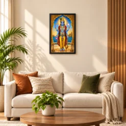Dwarkadhish — Royal Darshan Frame 16 Dwarkadhish — Royal Darshan Frame — black frame sofa